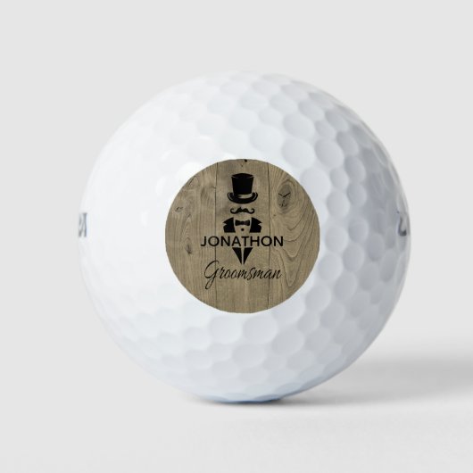 Personalisierte Trauzeugen Golfball (Vorderseite)
