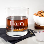 Personalisierte Trauzeugen Hochzeit Whiskyglas