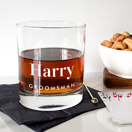 Personalisierte Trauzeugen Hochzeit Whiskyglas