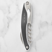 Personalisierte Trauzeugen Kellnermesser (Rückseite)