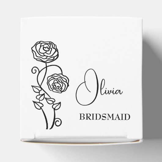 Personalisierte Trauzeugen von Bridesmaid Magnetsc Geschenkschachtel (Oben)