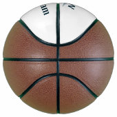personalisierte Trauzeugen von einfachen Monogramm Basketball (Rechts)