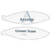 personalisierte Trauzeugen von einfachen Monogramm Basketball (Panele)