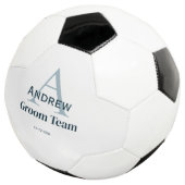 personalisierte Trauzeugen von einfachen Monogramm Fußball (Dreiviertel)