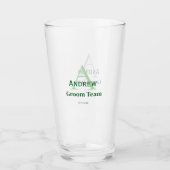 personalisierte Trauzeugen von einfachen Monogramm Glas (Vorderseite)