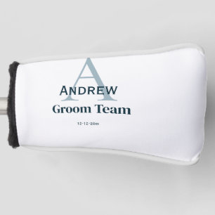 personalisierte Trauzeugen von einfachen Monogramm Golf Headcover