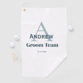 personalisierte Trauzeugen von einfachen Monogramm Golfhandtuch (Insitu)