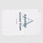 personalisierte Trauzeugen von einfachen Monogramm Golfhandtuch (Horizontal)