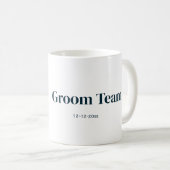 personalisierte Trauzeugen von einfachen Monogramm Kaffeetasse (VorderseiteRechts)
