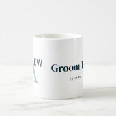 personalisierte Trauzeugen von einfachen Monogramm Kaffeetasse (Mittel)