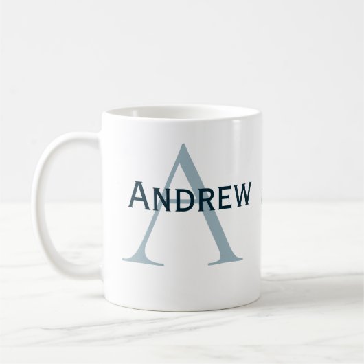 personalisierte Trauzeugen von einfachen Monogramm Kaffeetasse (Links)