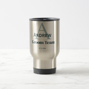 personalisierte Trauzeugen von einfachen Monogramm Reisebecher