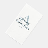 personalisierte Trauzeugen von einfachen Monogramm Serviette (Ecke)