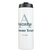 personalisierte Trauzeugen von einfachen Monogramm