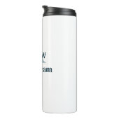 personalisierte Trauzeugen von einfachen Monogramm Thermosbecher (Nach rechts gedreht)