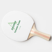 personalisierte Trauzeugen von einfachen Monogramm Tischtennis Schläger (Seitenansicht)