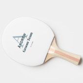 personalisierte Trauzeugen von einfachen Monogramm Tischtennis Schläger (Seitenansicht)