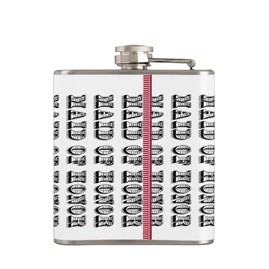 Personalisierte Trauzeugin Bridesmaid Flask Flachmann (Rückseite)