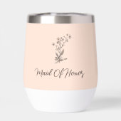 Personalisierte Trauzeugin Elegante Script Hochzei (Rückseite)