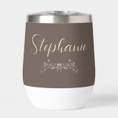 Personalisierte Trauzeugin Elegantes Mocha-Skript (Vorderseite)