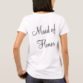 Personalisierte Trauzeugin Geschenk Bridesmaid T - T-Shirt (Rückseite)