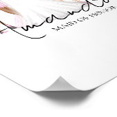 Personalisierte Trauzeugin Individuelle Name Poster (Ecke)