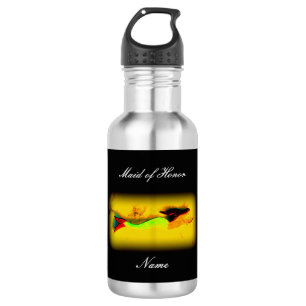Personalisierte Trauzeugin Meerjungfrau Edelstahlflasche