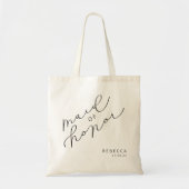 Personalisierte Trauzeugin Niedliche Script Tote T Tragetasche (Vorne)
