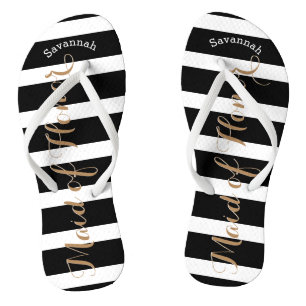 Personalisierte Trauzeugin oder Farbe Badesandalen