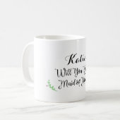 Personalisierte Trauzeugin-Tasse Kaffeetasse (Vorderseite Links)