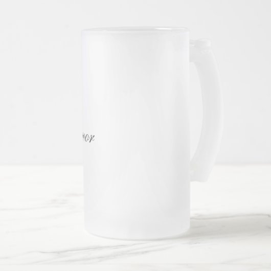 Personalisierte Trauzeugin-Tasse Mattglas Bierglas (VorderseiteRechts)