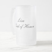 Personalisierte Trauzeugin-Tasse Mattglas Bierglas (Vorderseite Links)