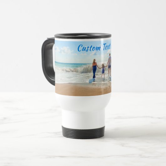 Personalisierte Travel Mug und benutzerdefinierter Reisebecher (Vorderseite Links)