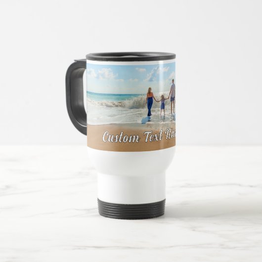 Personalisierte Travel Mug und benutzerdefinierter Reisebecher (Vorderseite Links)