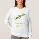 Personalisierte Treble Clef & Flute T-Shirt (Vorderseite)