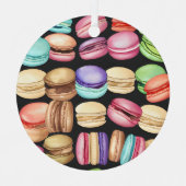 Personalisierte trendy Artistic Watercolor Macaron Ornament Aus Metall (Vorderseite)