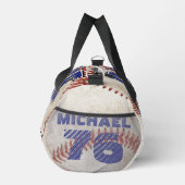 Personalisierte trendy Baseball-Team-Illustration Duffle Bag (Rechts)