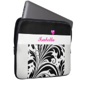 Personalisierte trendy Black & White Electronics B Laptopschutzhülle (Vorne Rechts)