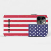 Personalisierte Trendy USA Flag Case-Mate iPhone Hülle (Rückseite (Horizontal))