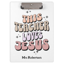 Personalisierte Tretro Lehrer Wertschätzung Klemmbrett