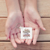 Personalisierte Tretro Lehrer Wertschätzung Schlüsselanhänger