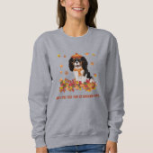 Personalisierte Tri farbige Cavalier SpanielSwe Sweatshirt (Vorderseite)