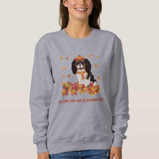 Personalisierte Tri farbige Cavalier    SpanielSwe Sweatshirt (Vorderseite)