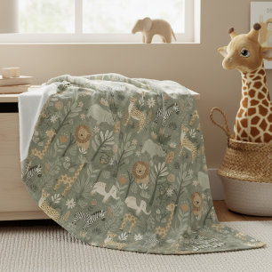 Personalisierte Tribal-Safari-Dschungel-ID1260 Fleecedecke