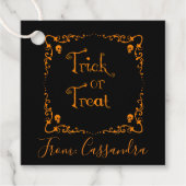 Personalisierte Trick- oder Treat-Liebesmarken Geschenkanhänger (Vorderseite)