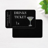 Personalisierte Trinkkarte Hochzeitsempfang (Schreibtisch)