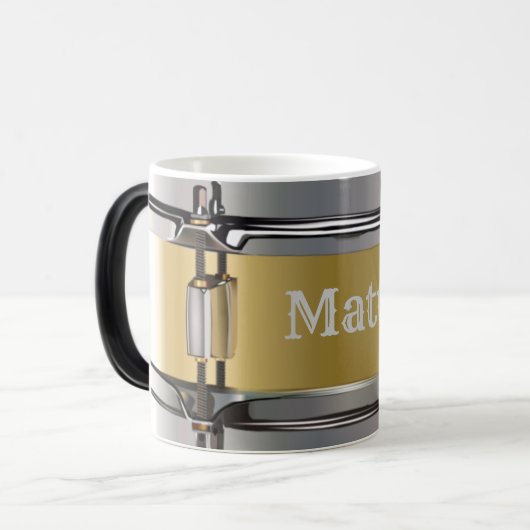 Personalisierte Trommel Morphing-Tasse Verwandlungstasse (Vorderseite Links)