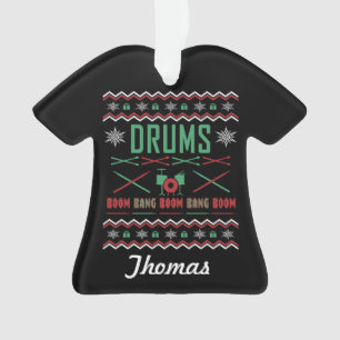 Personalisierte Trommeln Weihnachtswitscher Ornament