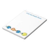 Personalisierte Tropenfische Notizblock (Rotiert)