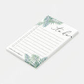 Personalisierte Tropenfolien Post-it Klebezettel (angewinkelt)